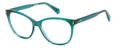 Premium Women Polaroid Eyeglasses: PLD D463 - Teal - SpecSMART Eye Clinic (Diagonal View)